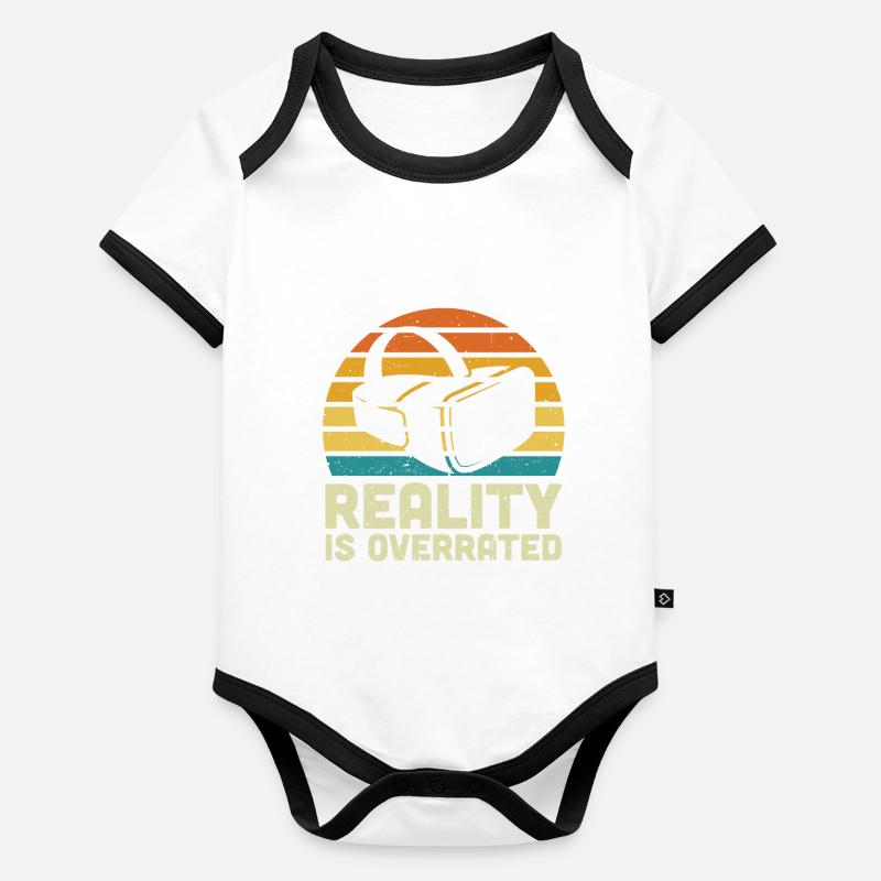 Virtual Reality VR Geschenk Baby Bio-Kurzarm-Kontrastbody