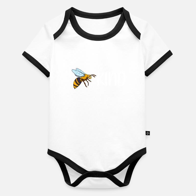 Bee Child Organic Baby Contrasting Bodysuit