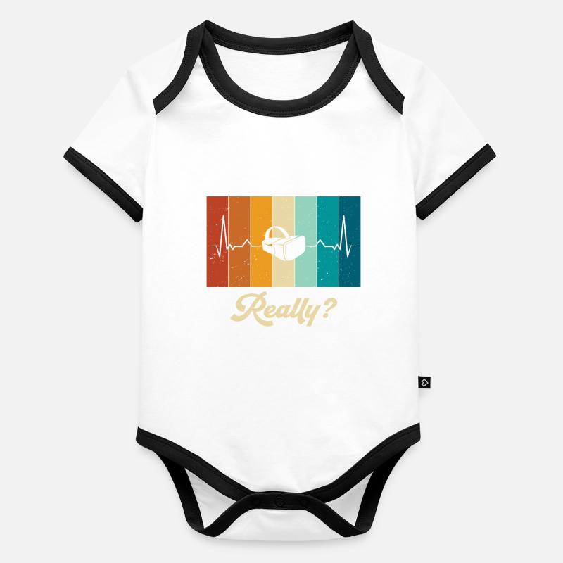 Virtual Reality VR Geschenk Baby Bio-Kurzarm-Kontrastbody