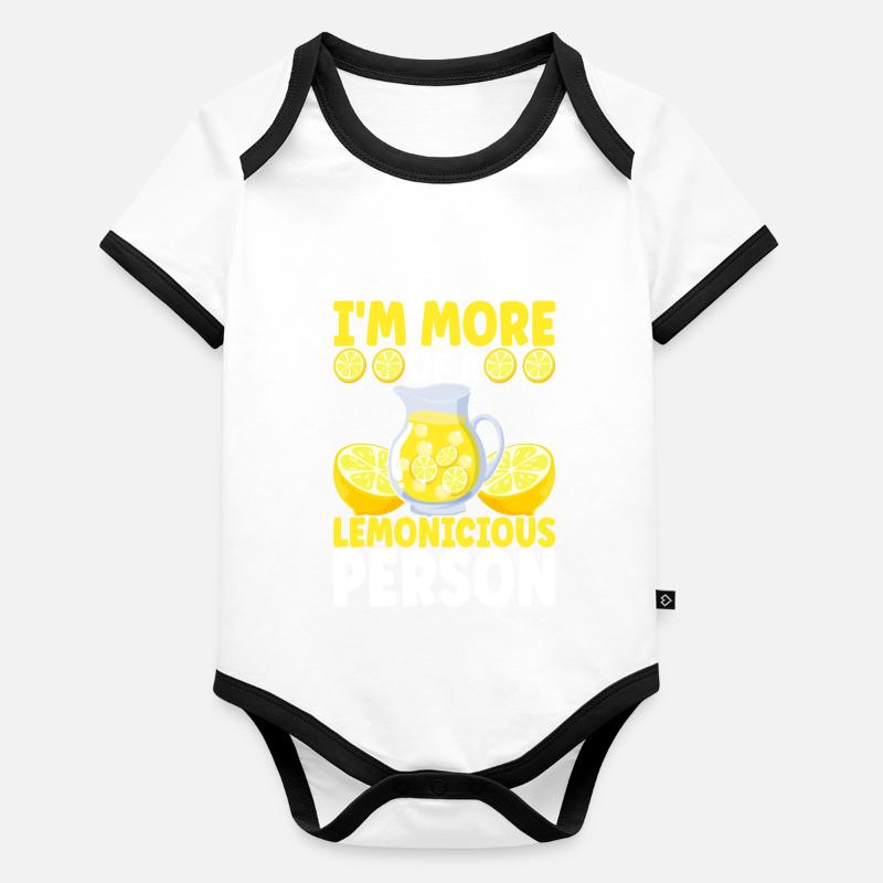 Stand de limonade Lemonade Body Bébé bio contrasté manches courtes