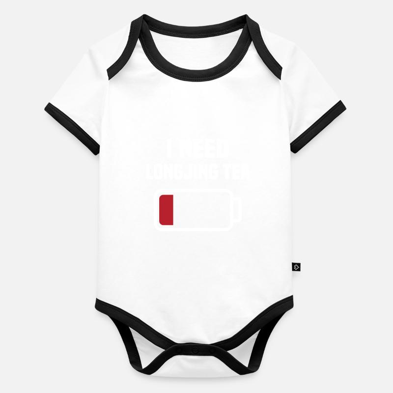 Longjing Tea Organic Baby Contrasting Bodysuit