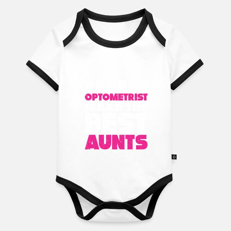 Optiker Geschenk Optometrie Baby Bio-Kurzarm-Kontrastbody