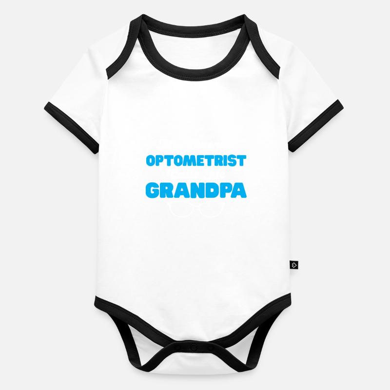 Opticien Gift Optometry Body Bébé bio contrasté manches courtes