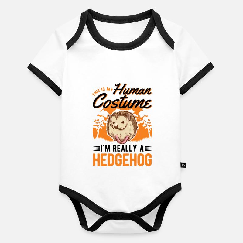 Hérisson Halloween Costume de hérisson Body Bébé bio contrasté manches courtes