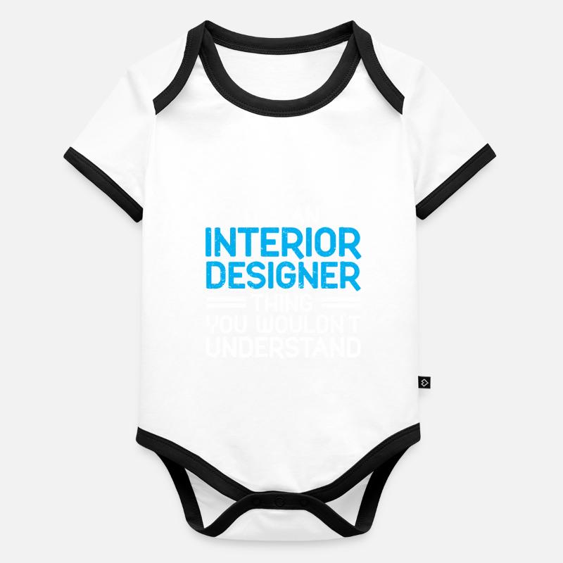 Interior Designer Gift Interior Decoration Designer Organic Baby Contrasting Bodysuit