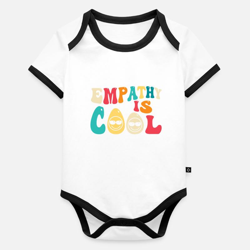 L’empathie, c’est cool Body Bébé bio contrasté manches courtes