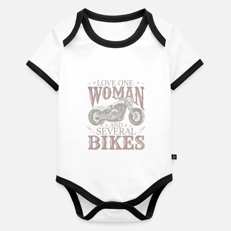 J’aime plusieurs vélos Body Bébé bio contrasté manches courtes
