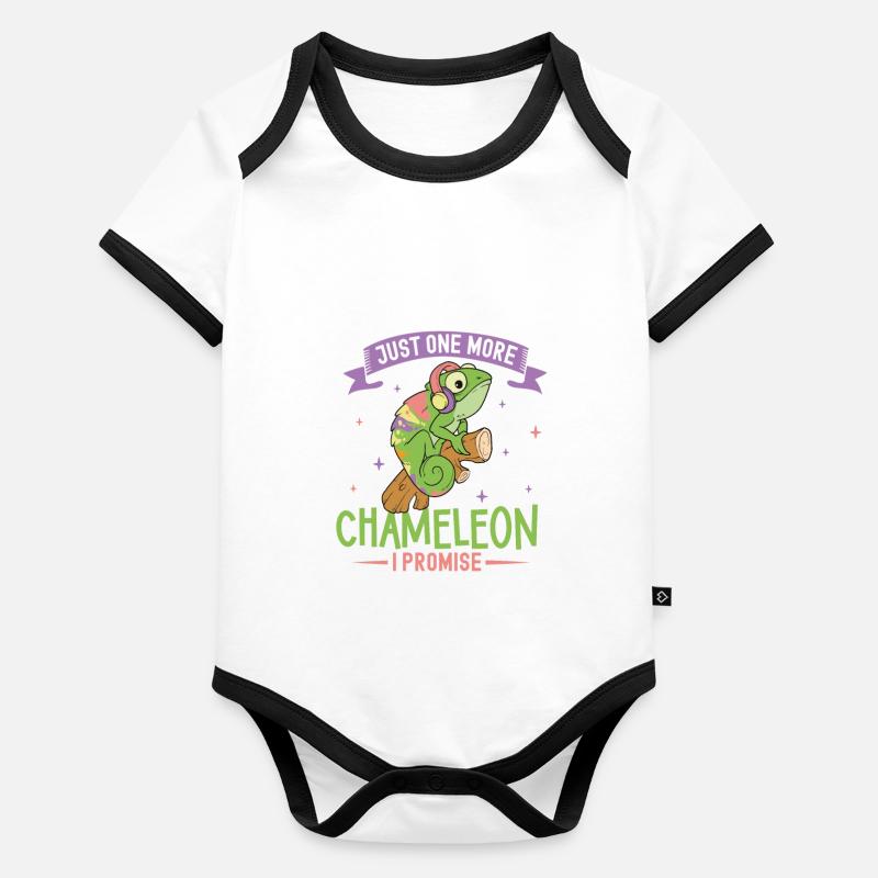 Chameleon Reptile Owner Lizard Reptile Pet Organic Baby Contrasting Bodysuit
