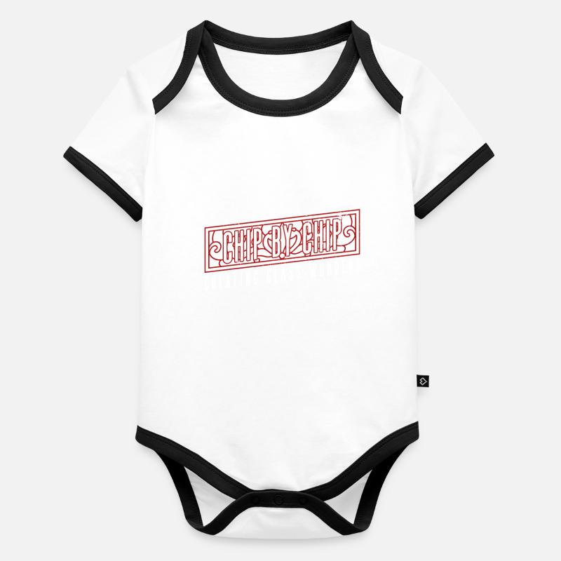 Chip By Chip - Glaswunder schaffen - Chip Work Body Bébé bio contrasté manches courtes