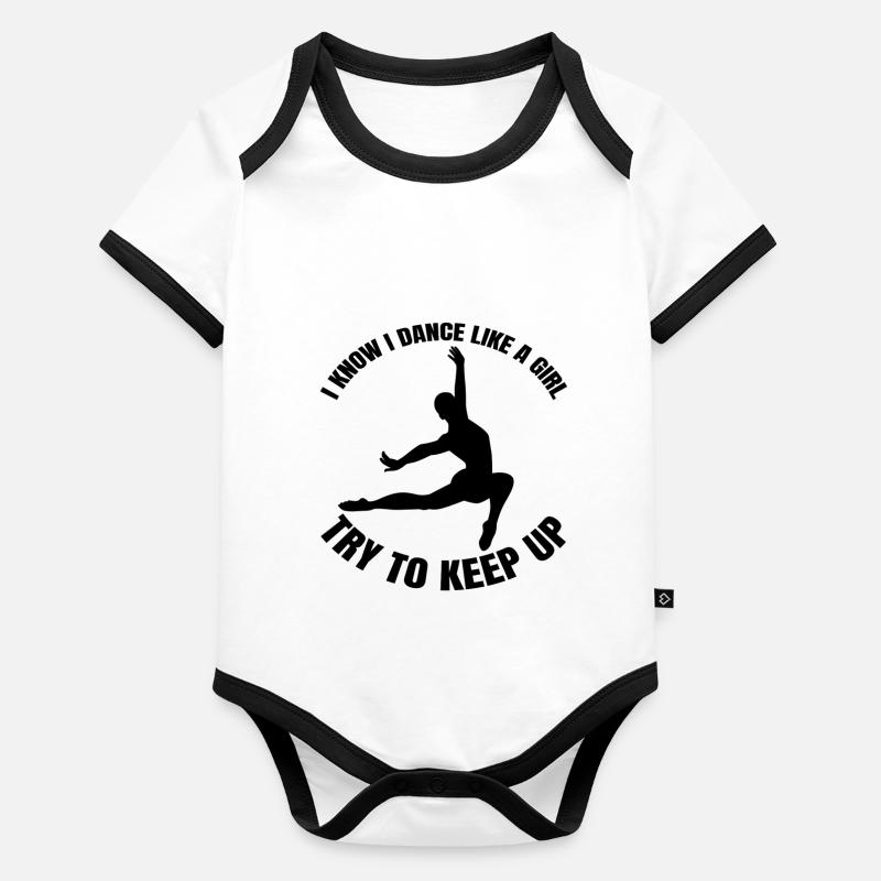 Ballerina Ballet Gift Dancer Dance Class Dance Organic Baby Contrasting Bodysuit