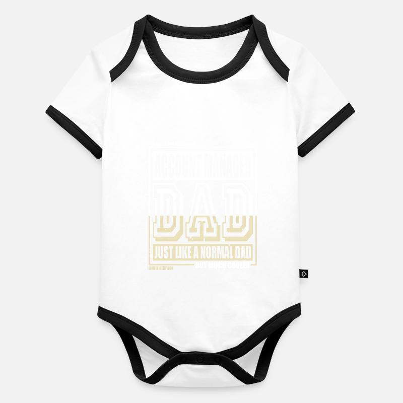Comptable Papa Cadeau Body Bébé bio contrasté manches courtes