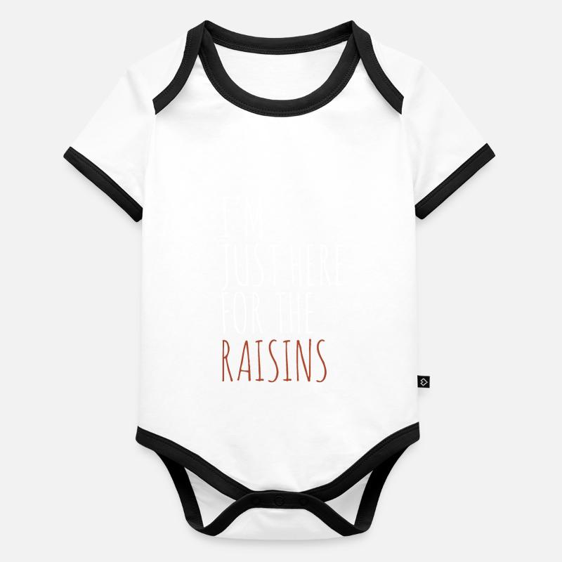 Raisins secs Body Bébé bio contrasté manches courtes