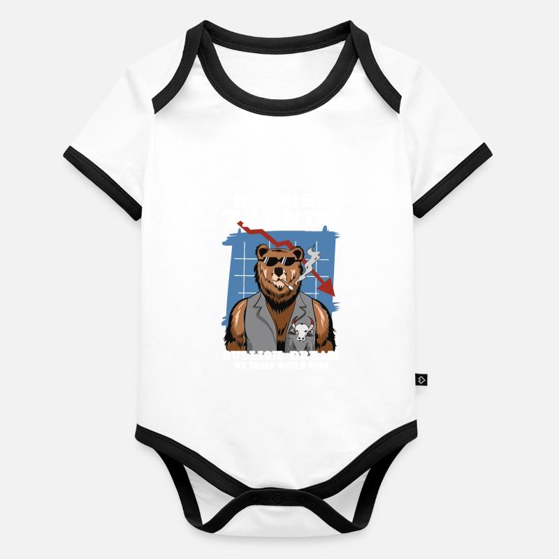 Stock Exchange Traders, Forex Traders, Investor Trading Organic Baby Contrasting Bodysuit