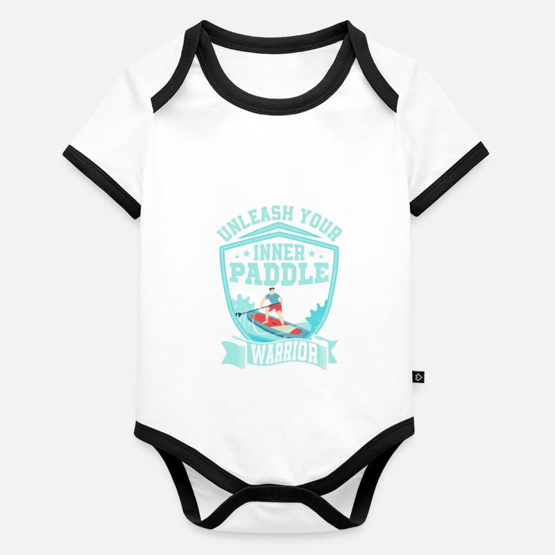 Libérez votre Inner Paddle Warrior Stand Up Paddle Body Bébé bio contrasté manches courtes