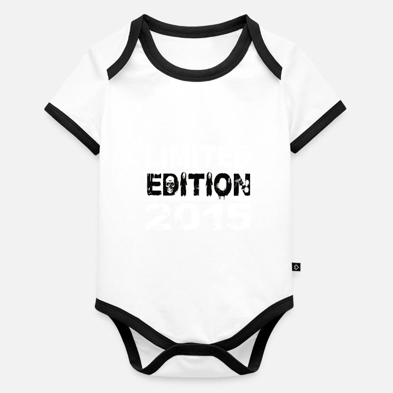 Limited Edition 2015 Geburtstag 2015 Geburtstag Baby Bio-Kurzarm-Kontrastbody