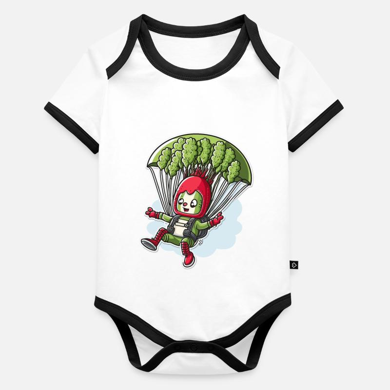 Asparagus Adventures Organic Baby Contrasting Bodysuit