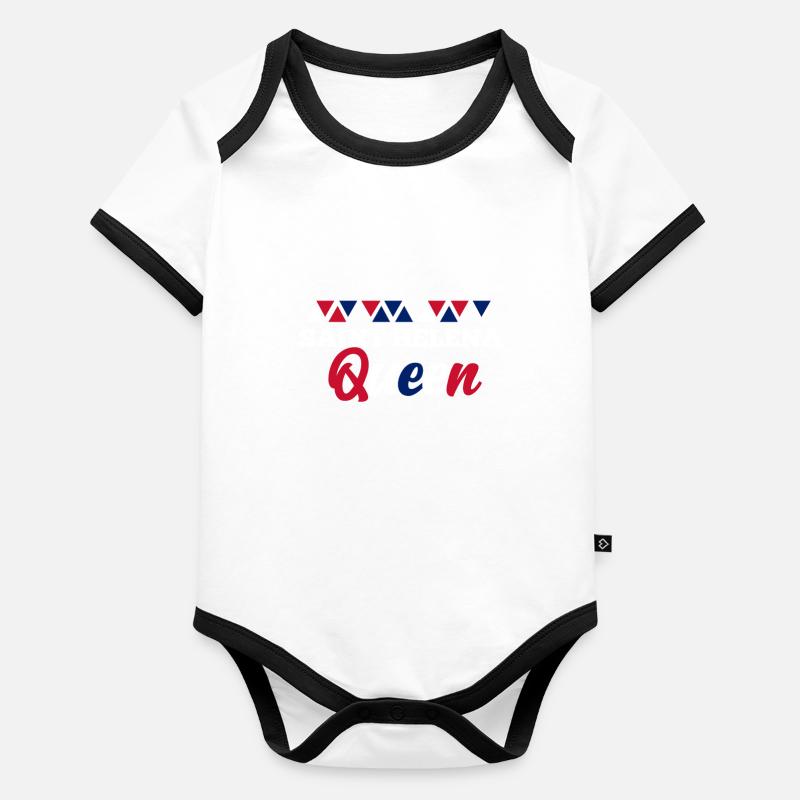 Saint Helena Baby Bio-Kurzarm-Kontrastbody