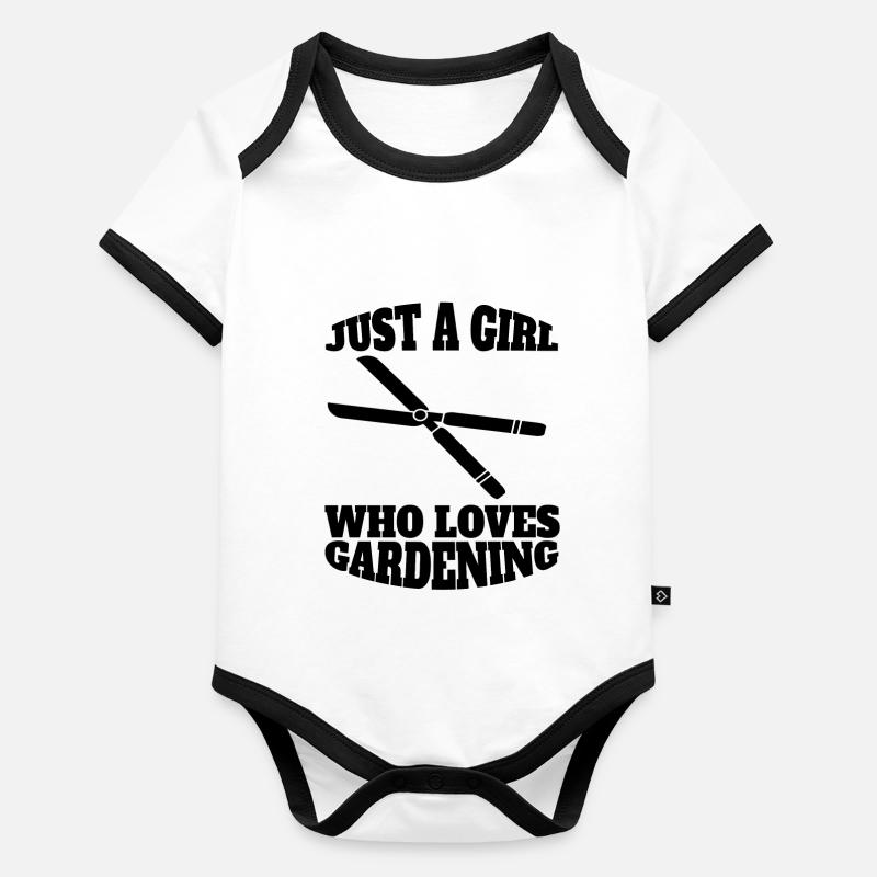 Hobbygärtner Gärtner Obstgarten Garten Geschenk Baby Bio-Kurzarm-Kontrastbody