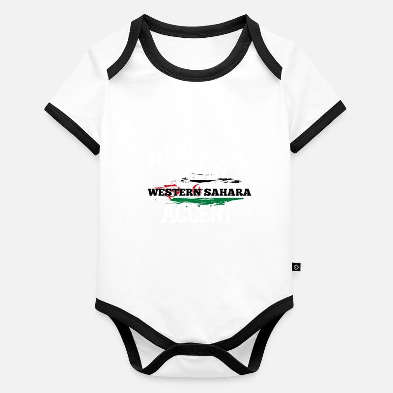 Western Sahara Organic Baby Contrasting Bodysuit