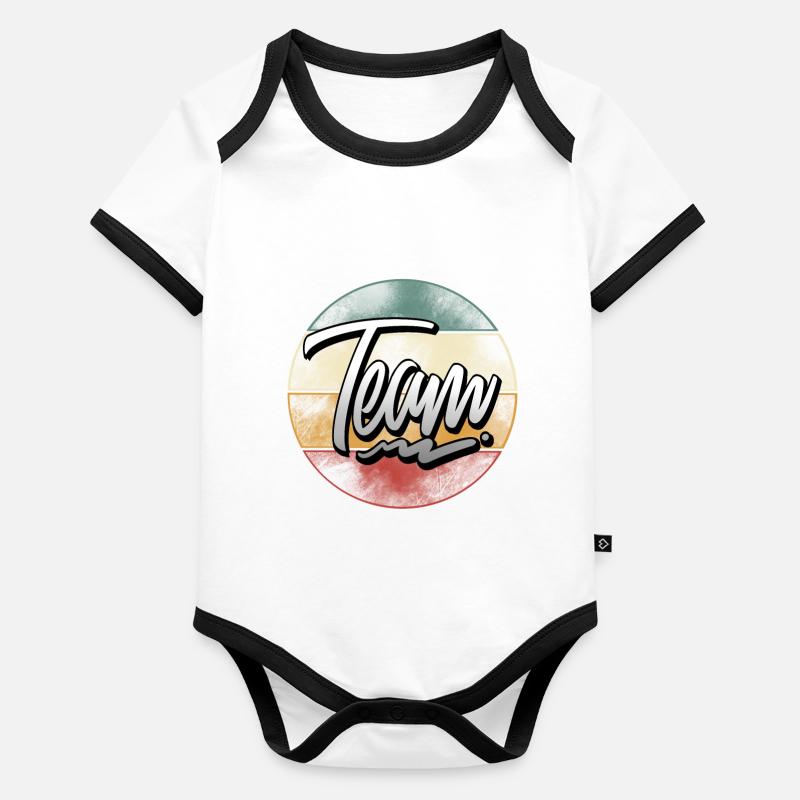 Team Organic Baby Contrasting Bodysuit