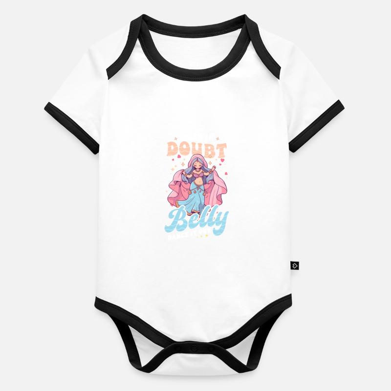 Danse du ventre en cas de doute Danse du ventre Body Bébé bio contrasté manches courtes