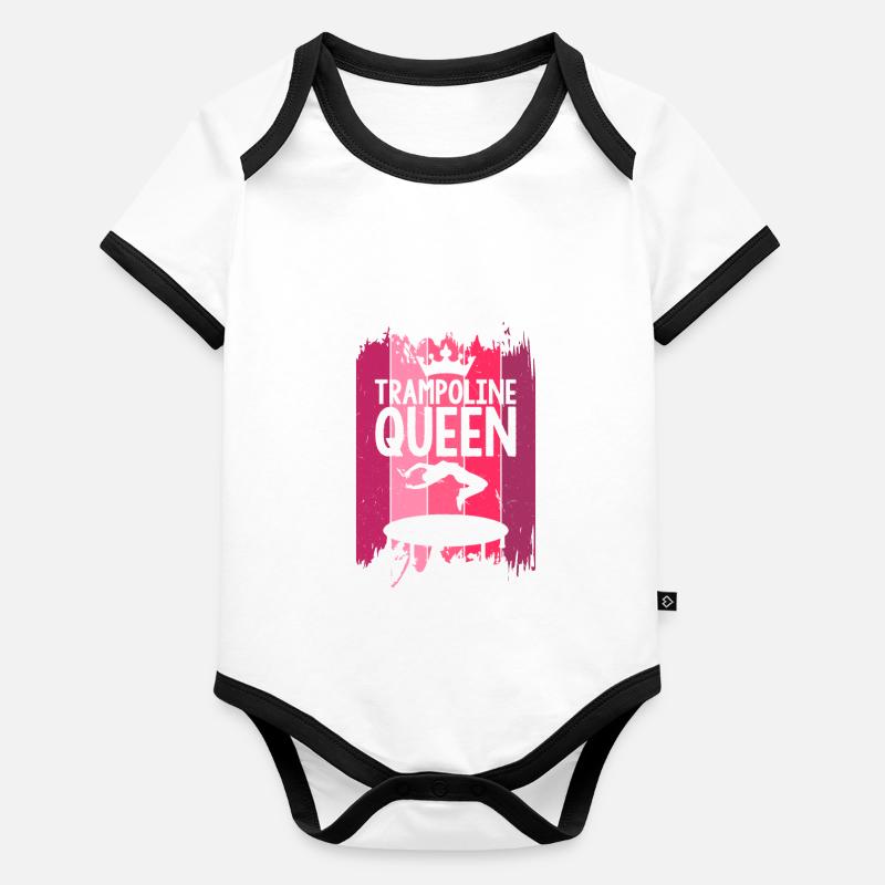 Trampoline Queen Trampolin Body Bébé bio contrasté manches courtes