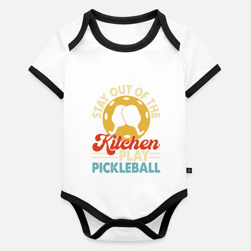 Pickleball Baby Bio-Kurzarm-Kontrastbody