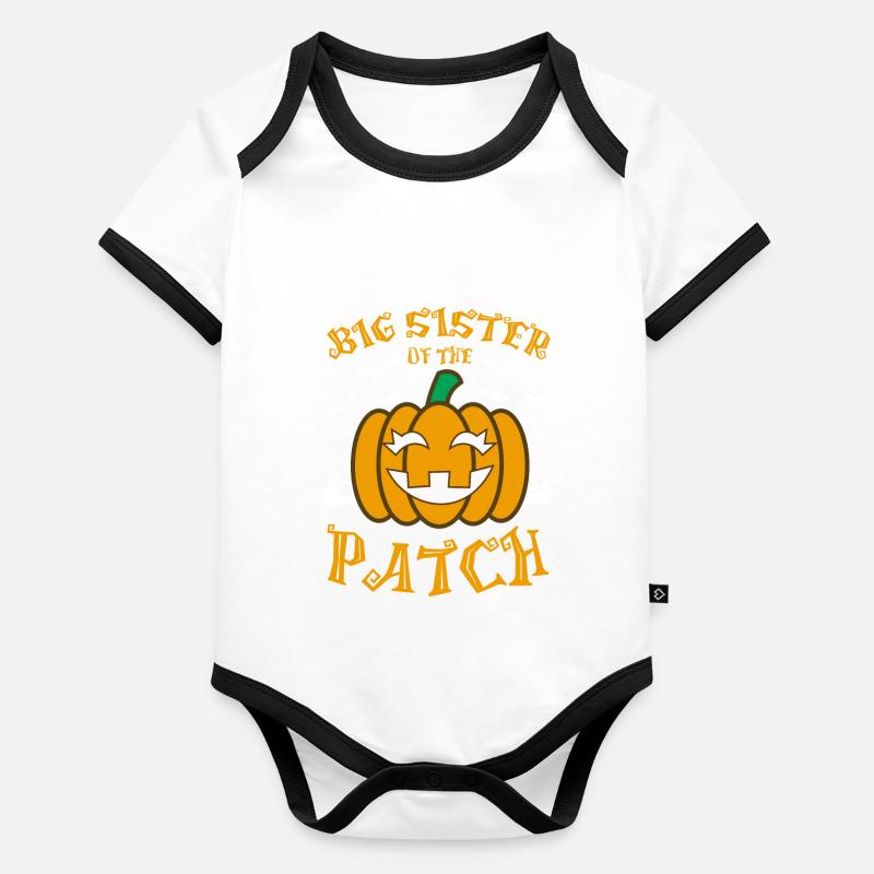 Grande sœur du patch Body Bébé bio contrasté manches courtes