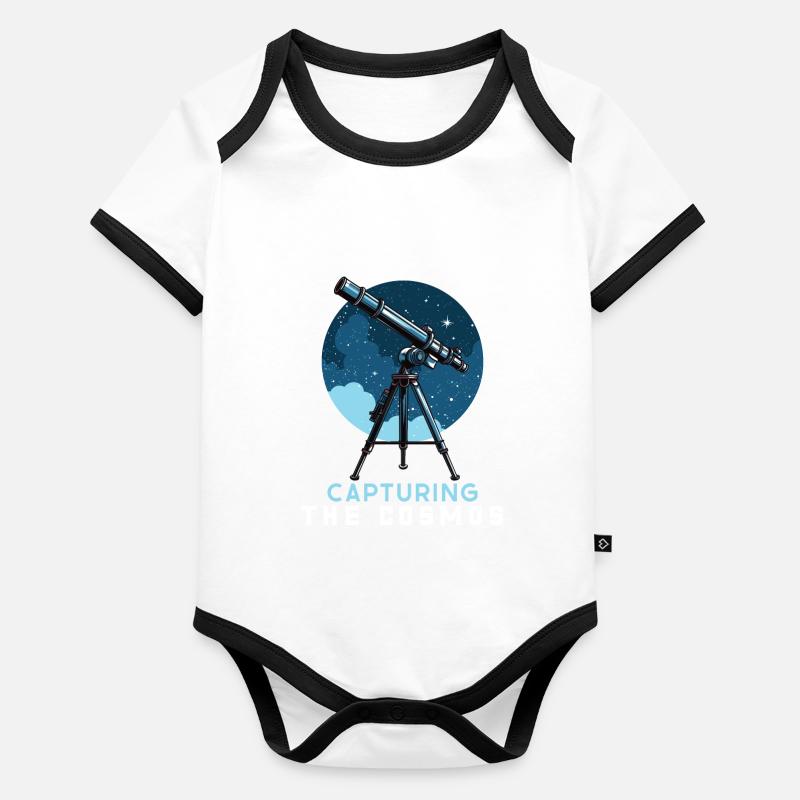 Astrophotography Astronomy Space Camera Organic Baby Contrasting Bodysuit