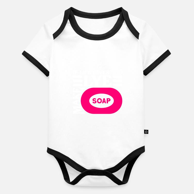 soap soap making soap maker soap boiler Organic Baby Contrasting Bodysuit