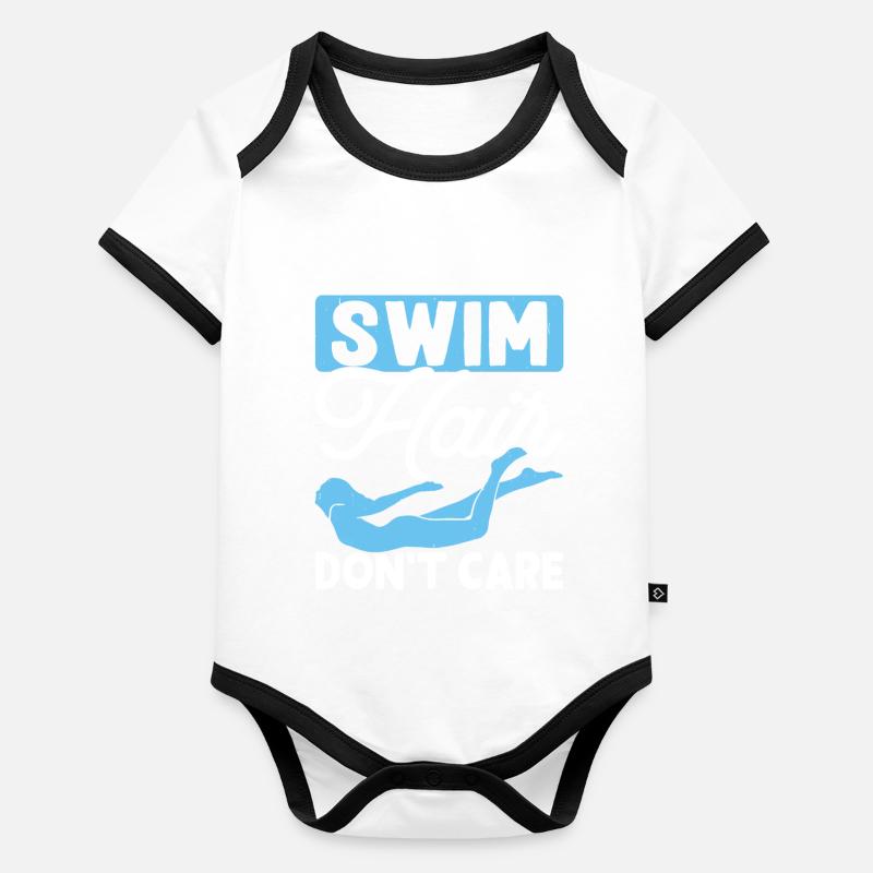 Flotteur de natation Body Bébé bio contrasté manches courtes