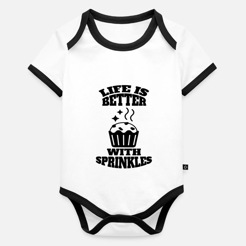 Confectionery Baker Baking Confectioner Bakery Organic Baby Contrasting Bodysuit