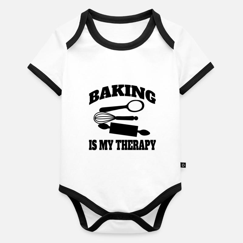 Baker, baking, confectioner, bakery, confectionery Organic Baby Contrasting Bodysuit