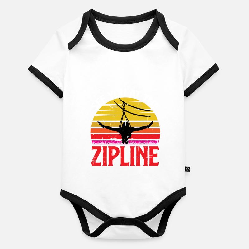Rendez-vous à The Zipline Body Bébé bio contrasté manches courtes