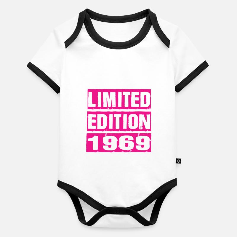 Édition limitée 1969 Body Bébé bio contrasté manches courtes