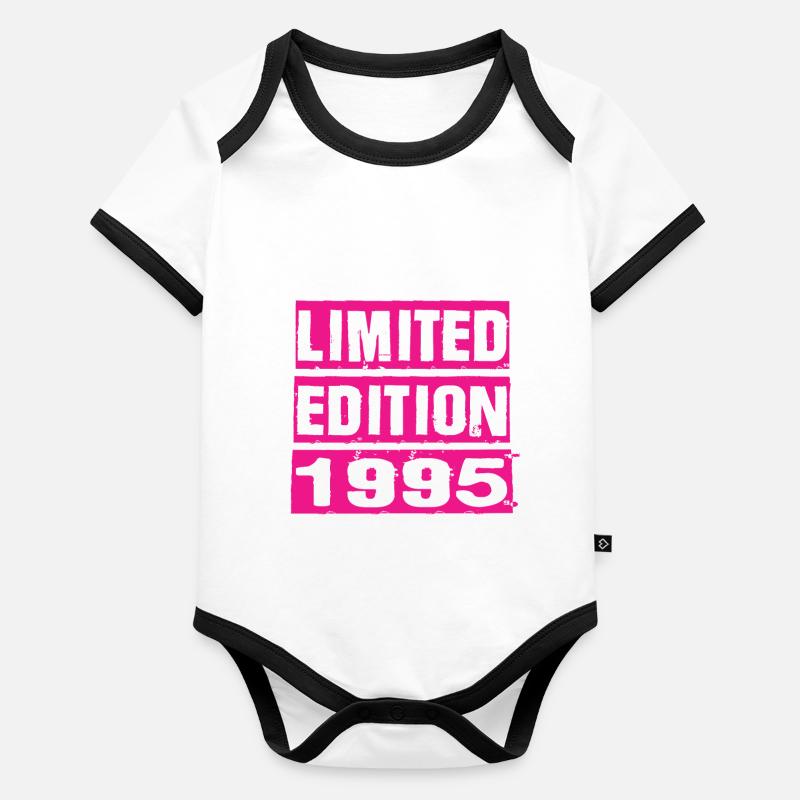 Édition limitée 1995 Body Bébé bio contrasté manches courtes