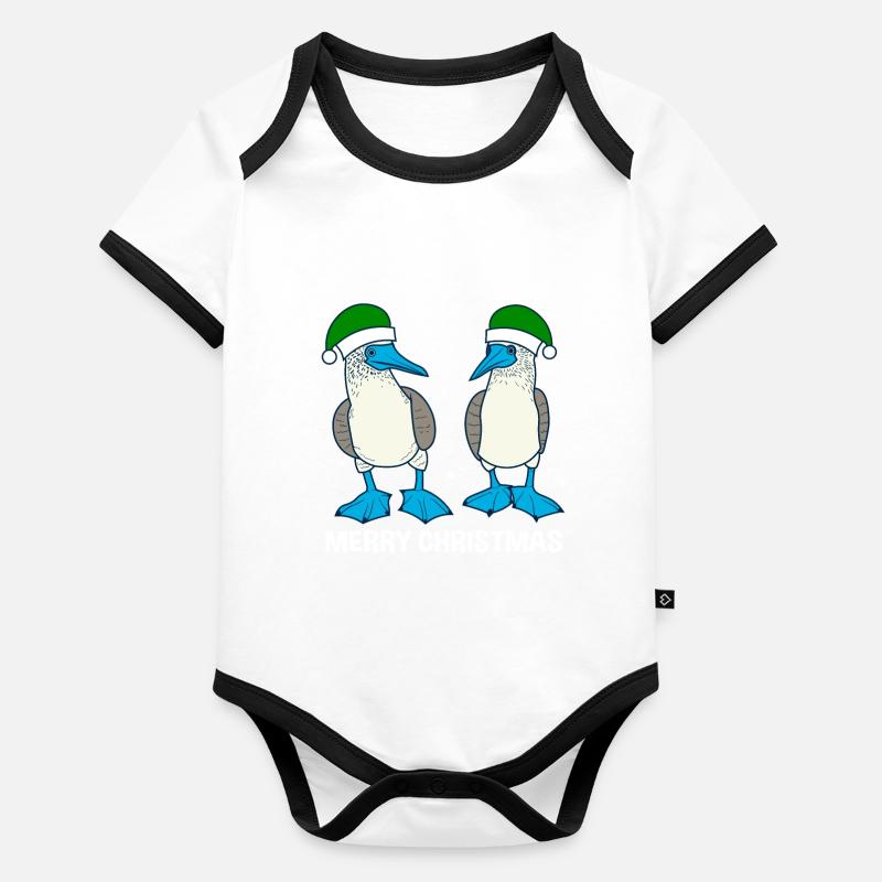 Joyeux Noël Body Bébé bio contrasté manches courtes