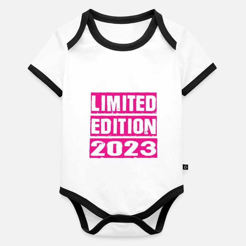 Édition limitée 2023 Body Bébé bio contrasté manches courtes