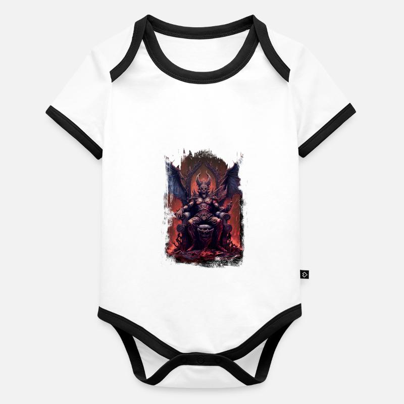 Master Of Devils Baby Bio-Kurzarm-Kontrastbody