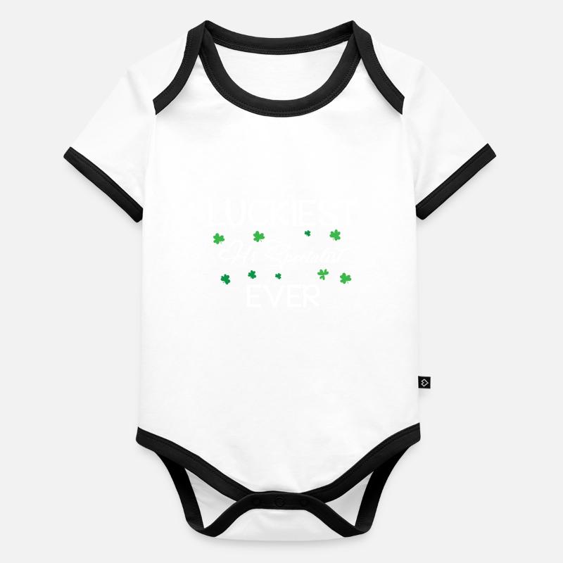 Happiest HR Specialist Ever Organic Baby Contrasting Bodysuit