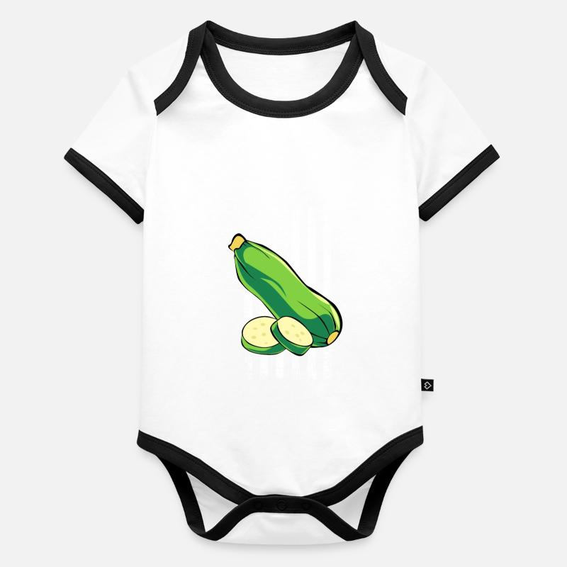 Courgette Body Bébé bio contrasté manches courtes