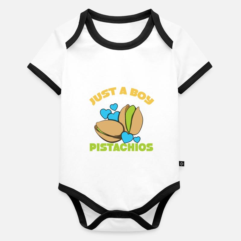 Pistachio Christmas Dinner Gift Organic Baby Contrasting Bodysuit
