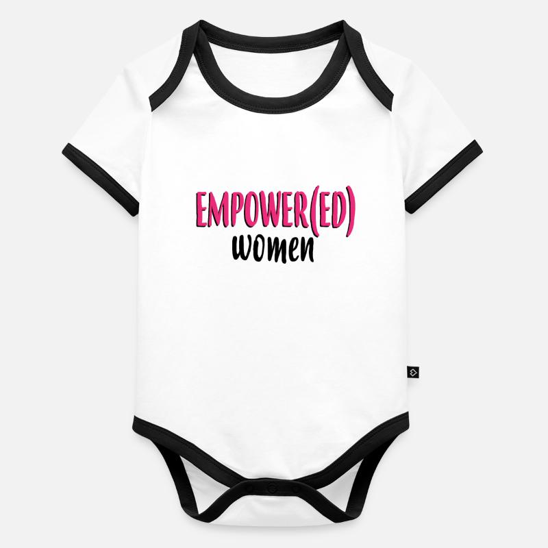 Empowered Women - Growth Mindset Body Bébé bio contrasté manches courtes