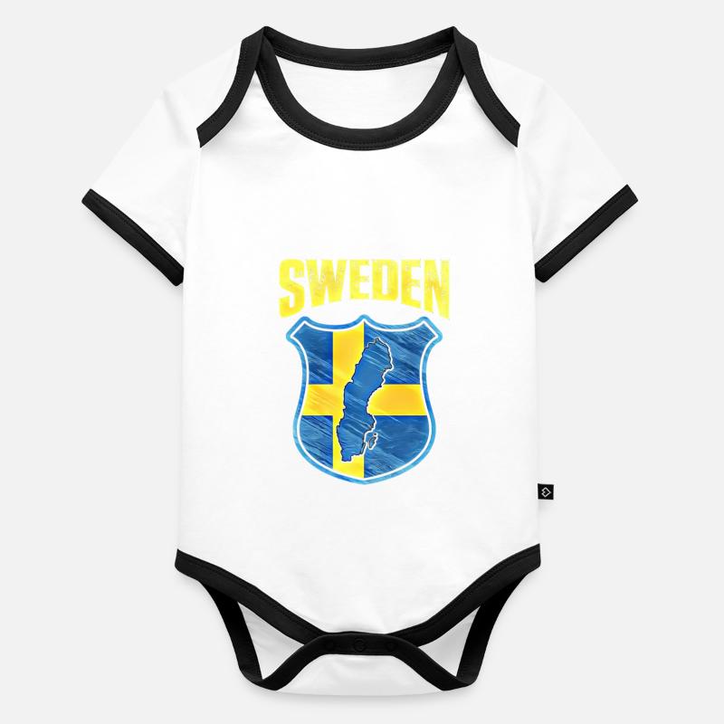 Sweden Organic Baby Contrasting Bodysuit