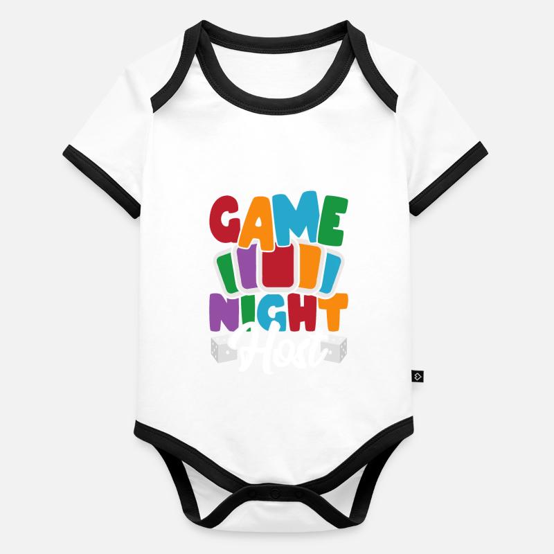 Brettspiele Spielbrett Geschenk Baby Bio-Kurzarm-Kontrastbody