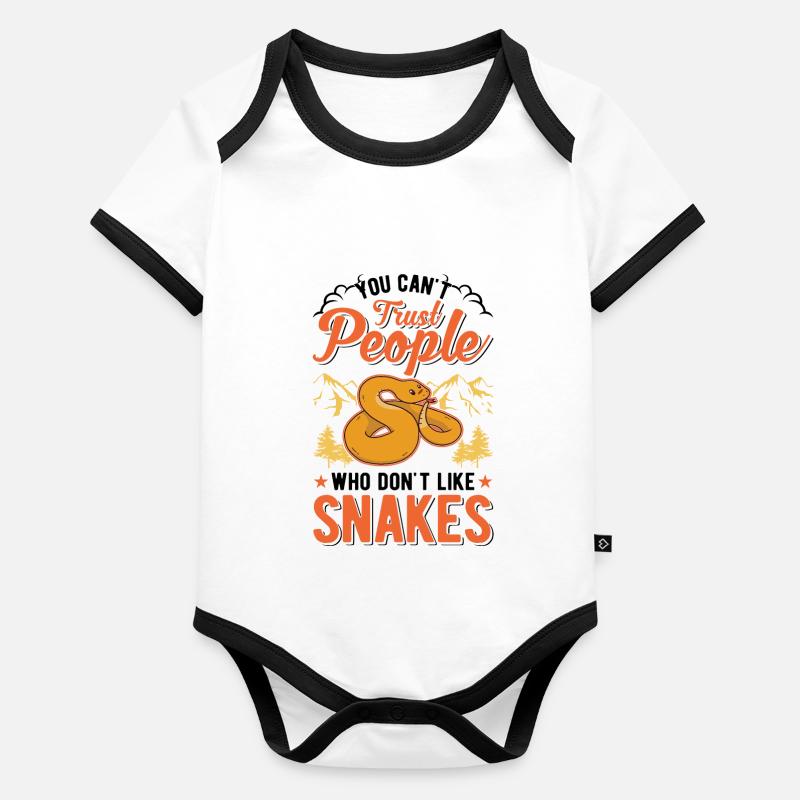 Propriétaire de serpent Serpent des blés Serpent Body Bébé bio contrasté manches courtes
