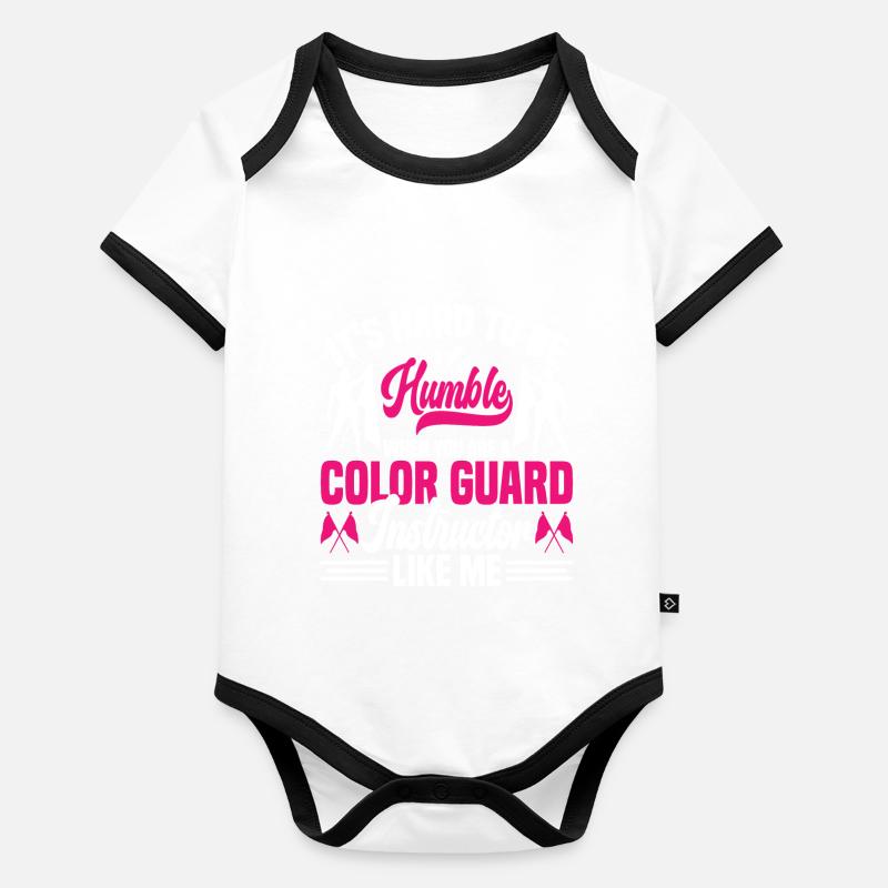 Winter Guard Instructor Colorguard Captain Gift Organic Baby Contrasting Bodysuit