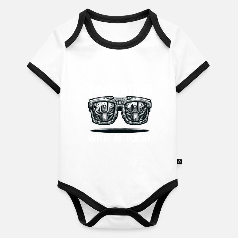 Artificial intelligence, machine learning, data Organic Baby Contrasting Bodysuit