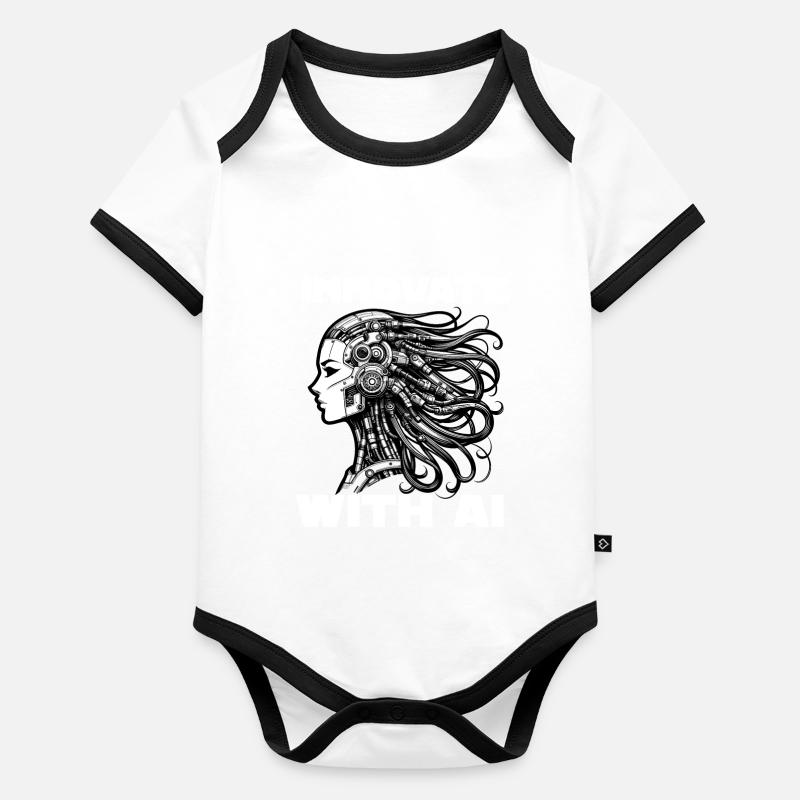 Artificial intelligence, machine learning, data Organic Baby Contrasting Bodysuit