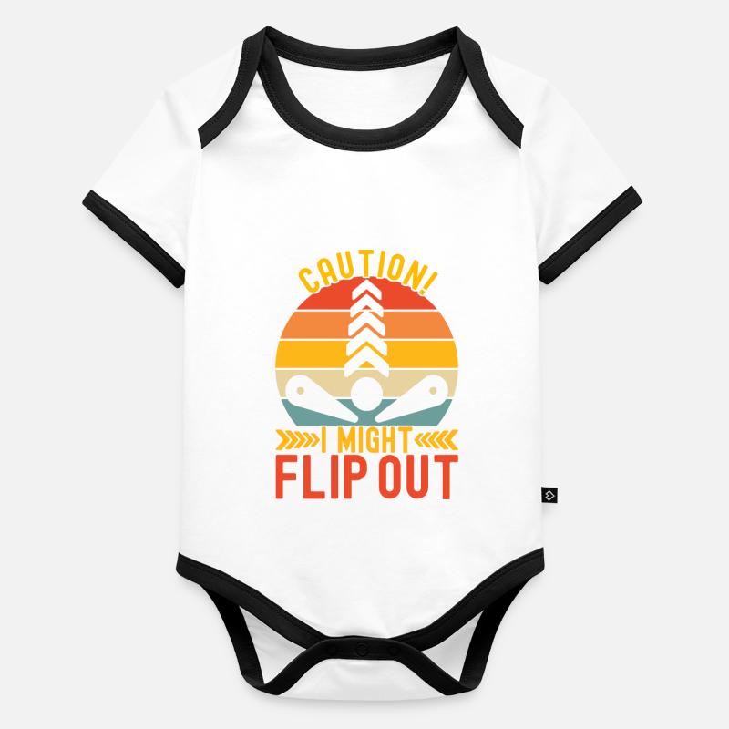 Pinball Flipper Baby Bio-Kurzarm-Kontrastbody